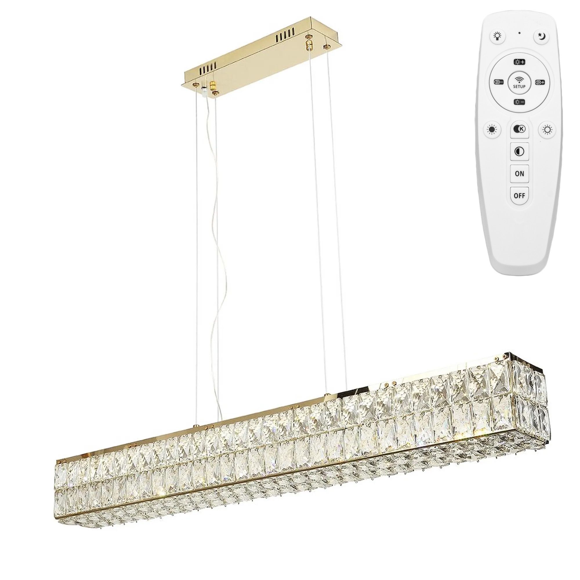 Люстра LED APP1566-CP Gold 60cm