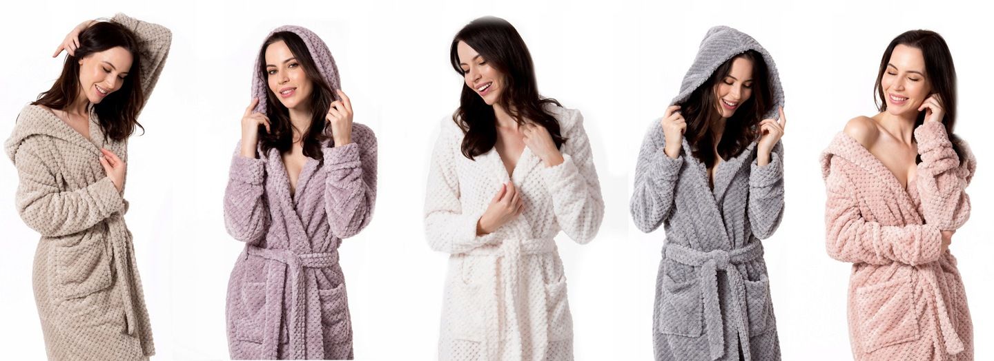 Bathrobe Dressing-gown DIAMOND Grey S/M