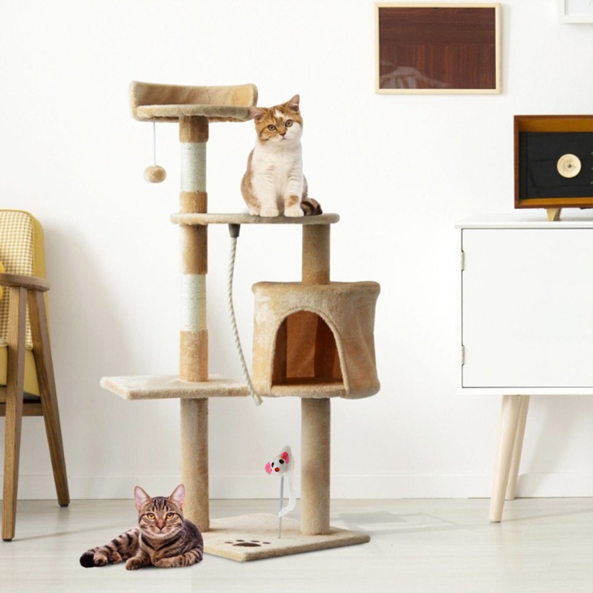 cat tree beige