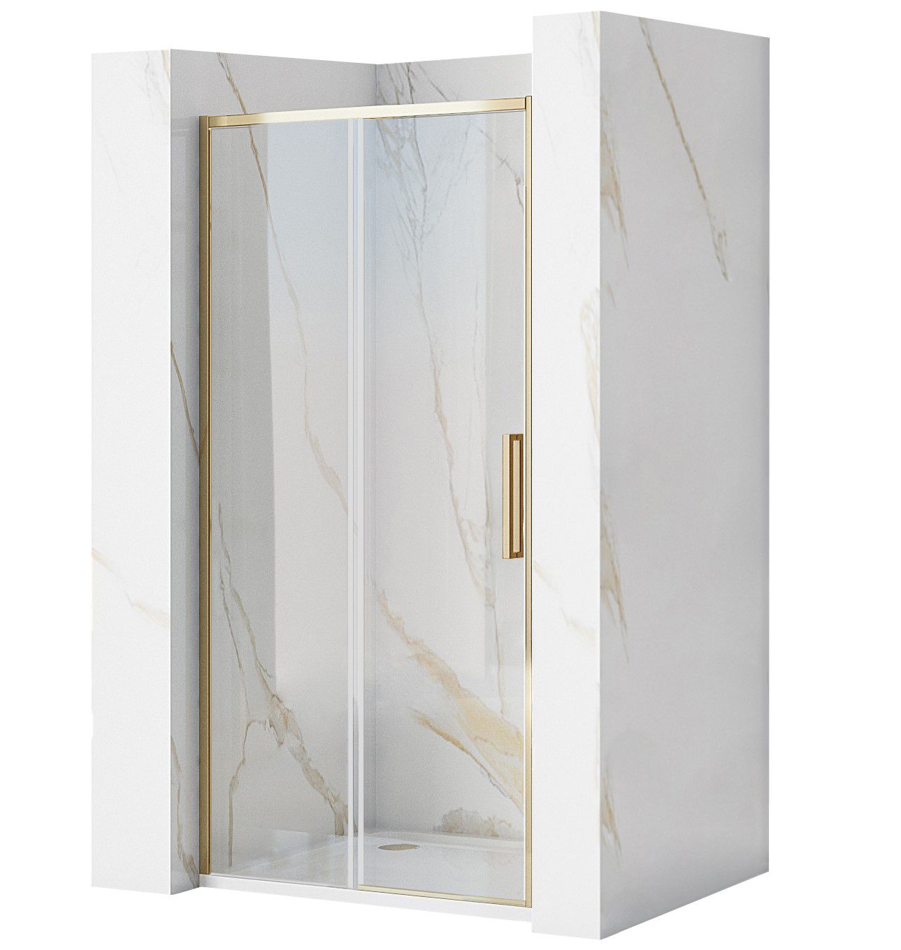 Shower door REA Rapid Slide 140 Gold