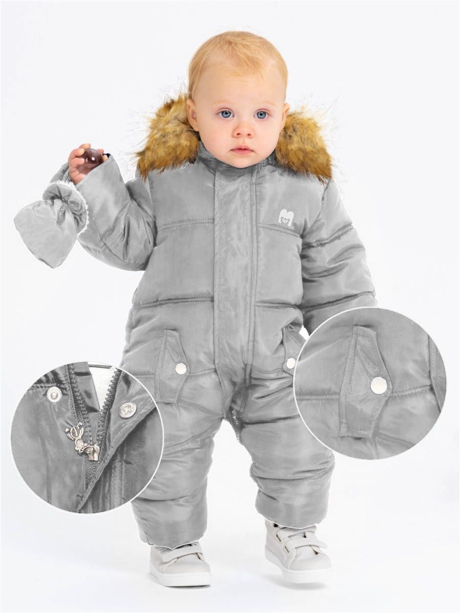 Gyermek kezeslábas Grey 62-66cm