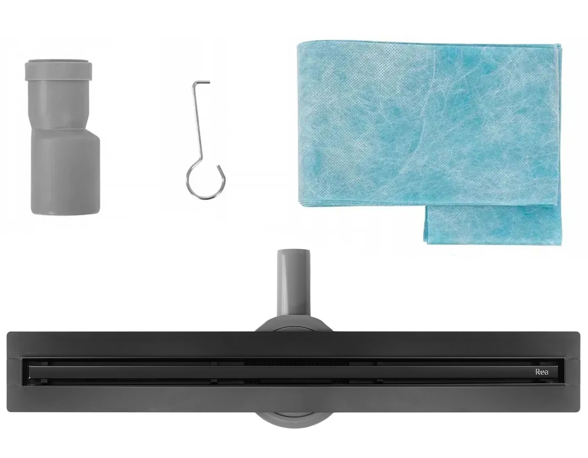 Lineáris lefolyó Neox Slim pro black 60