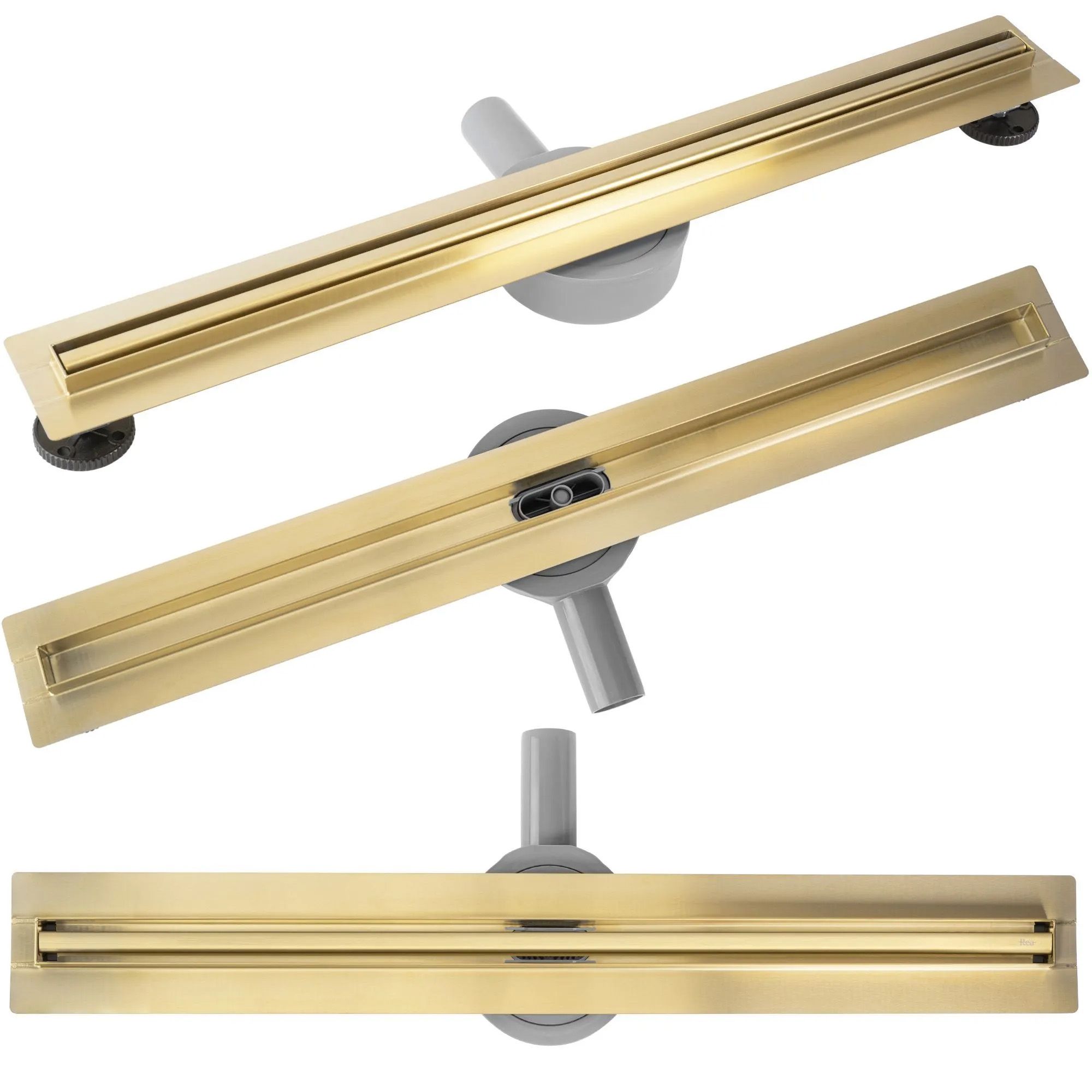 Linijinis nutekėjimas REA NEOX SLIM PRO, BRUSHED GOLD 100