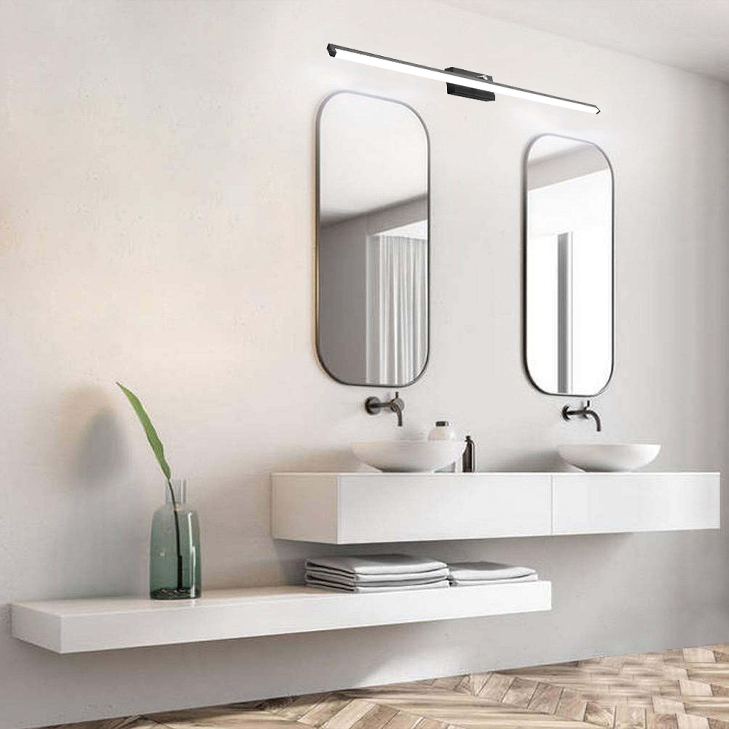 Bathroom Lamp Sconce LED Above the mirror 20W 100CM APP375-1W Black