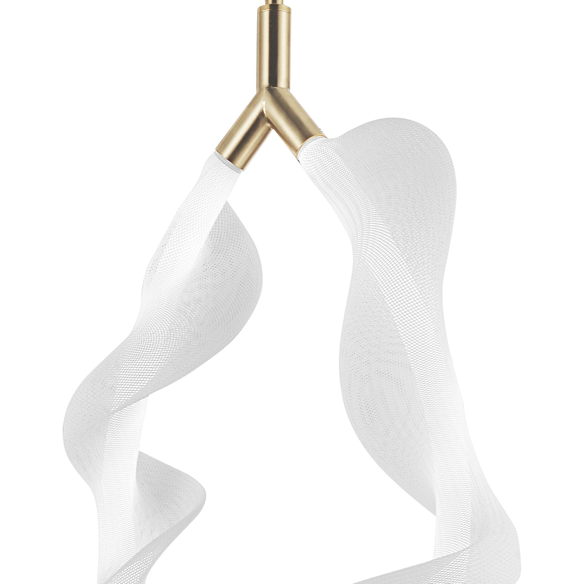 Люстра LED G013-1CP WHITE/GOLD