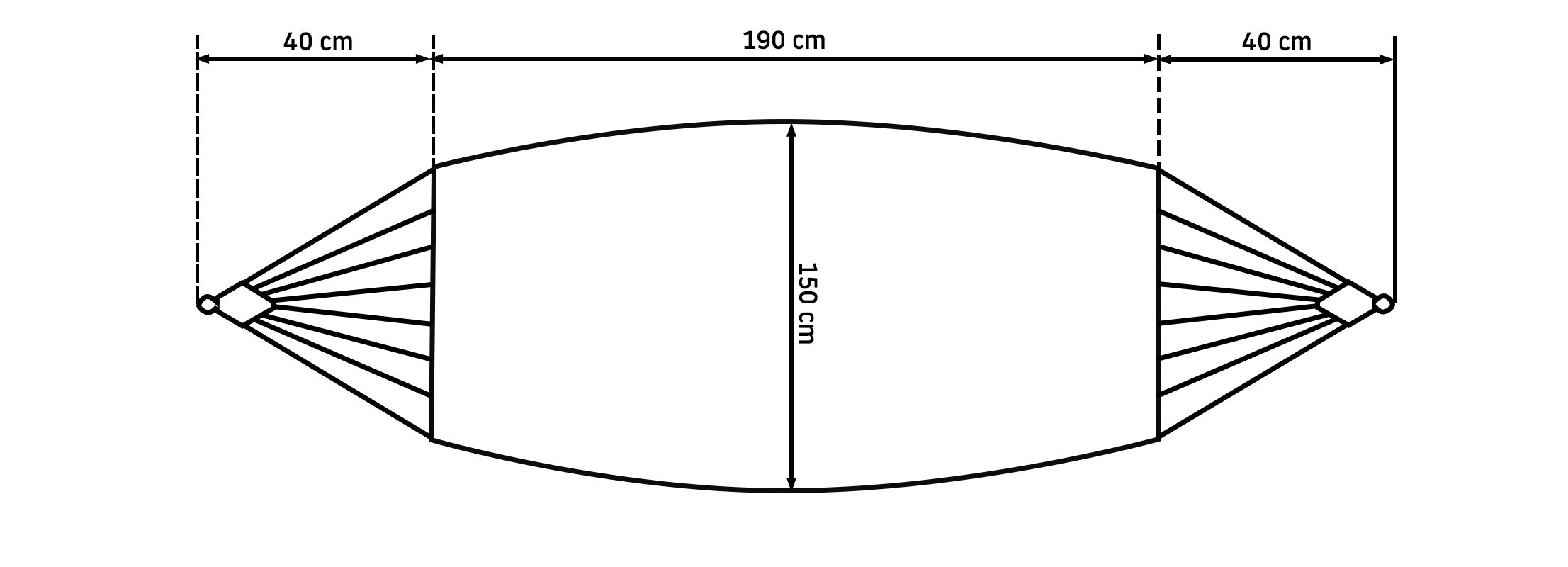 Hamak sznurkowy pleciony 400256