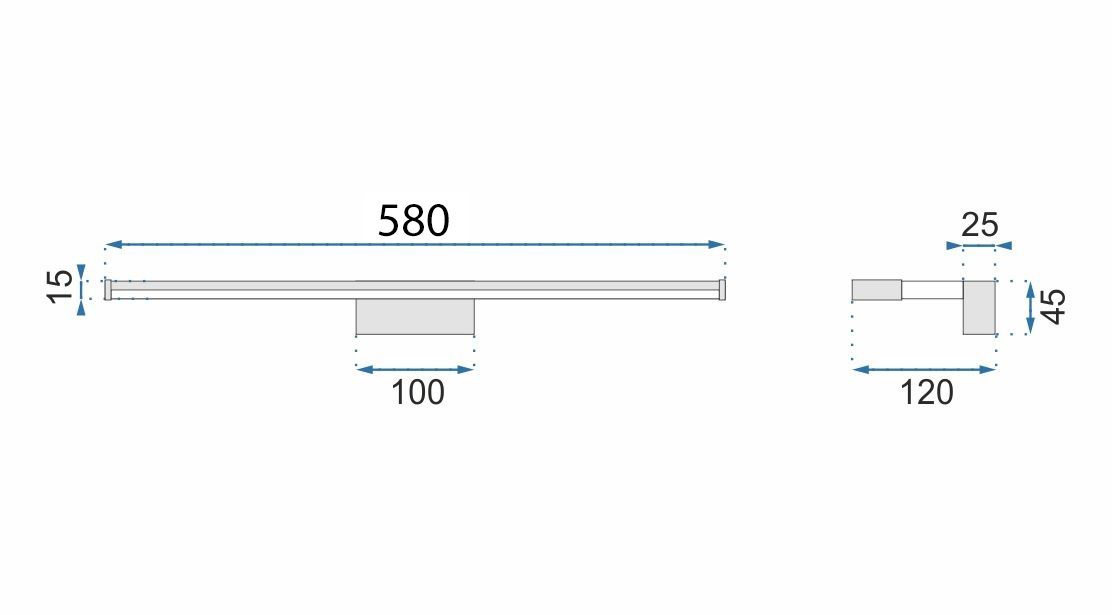 LED Wall Lamp APP369-1W Chrome