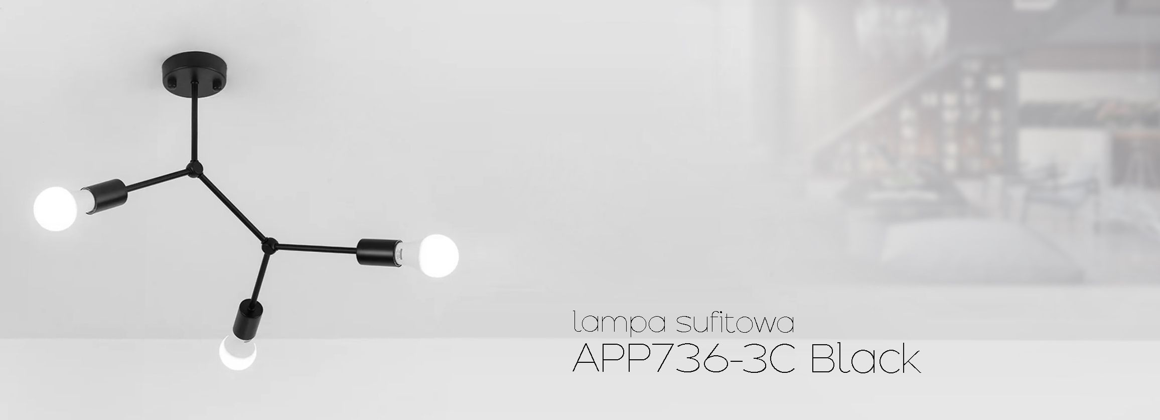 Люстра APP736-3C Black