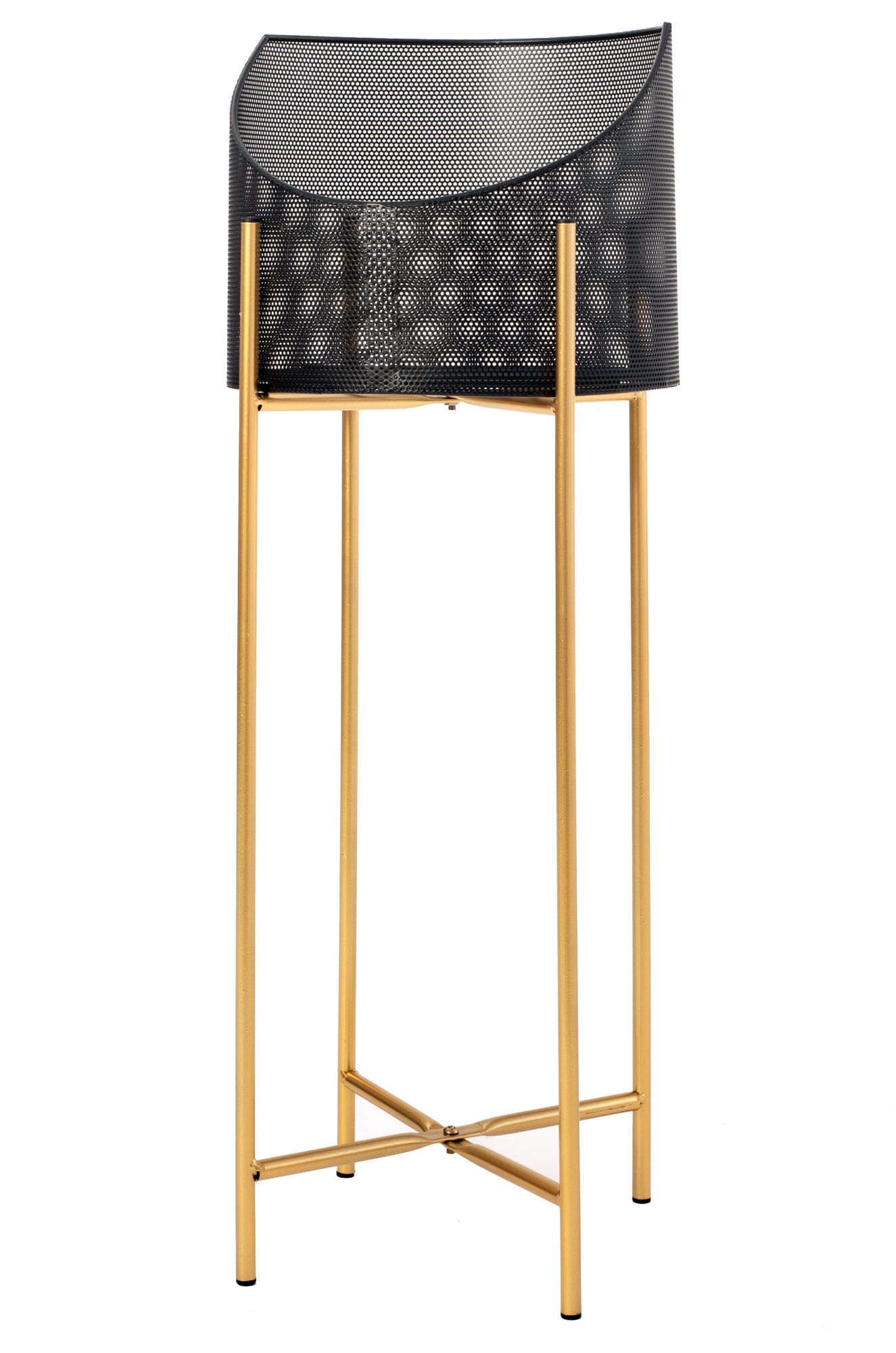 Juego de 2 Macizos de flores Gold Black