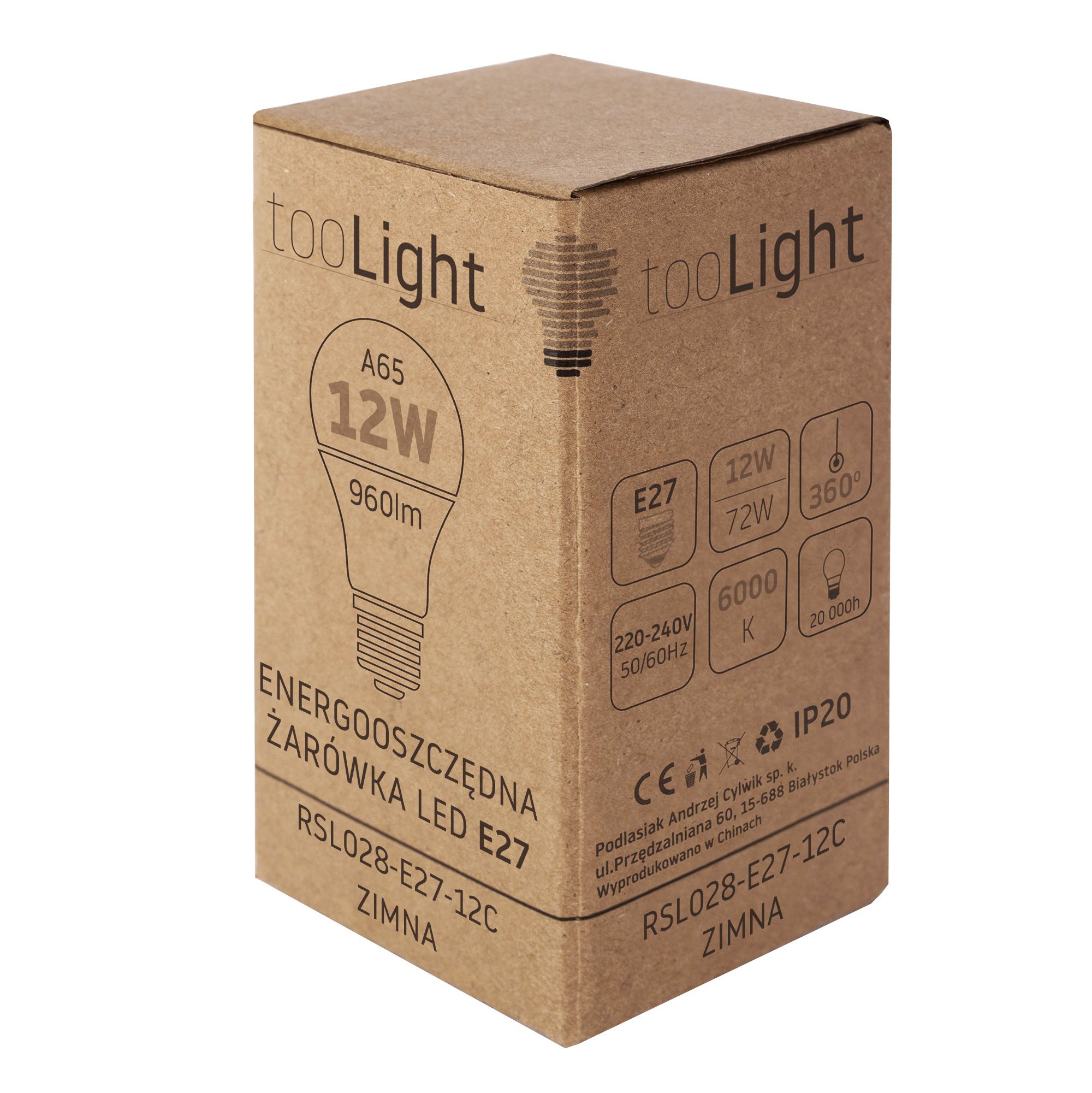 LED Light bulb LED RSL028 E27 12W Cold