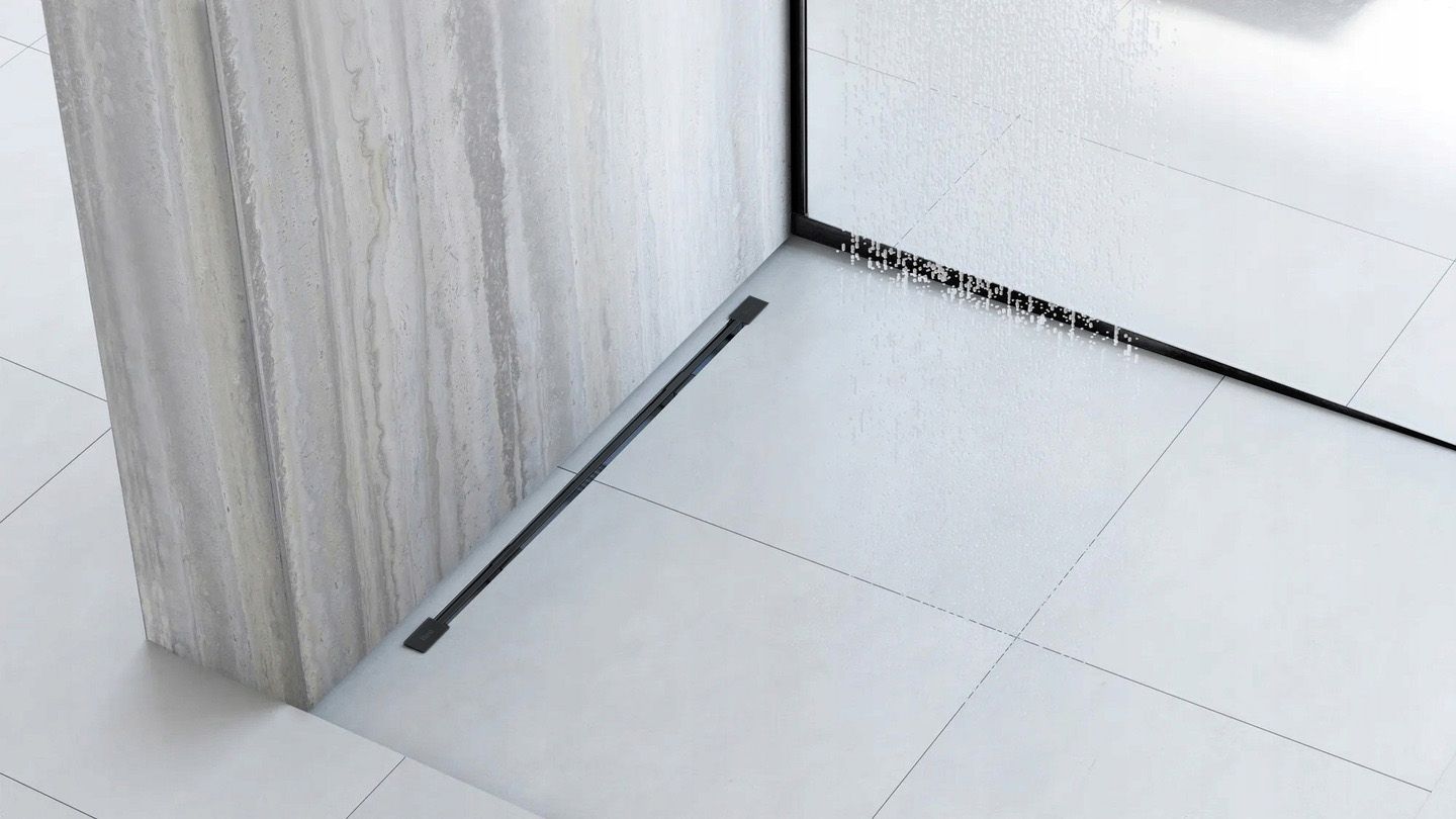 Shower tray skirting panel 140cm Black