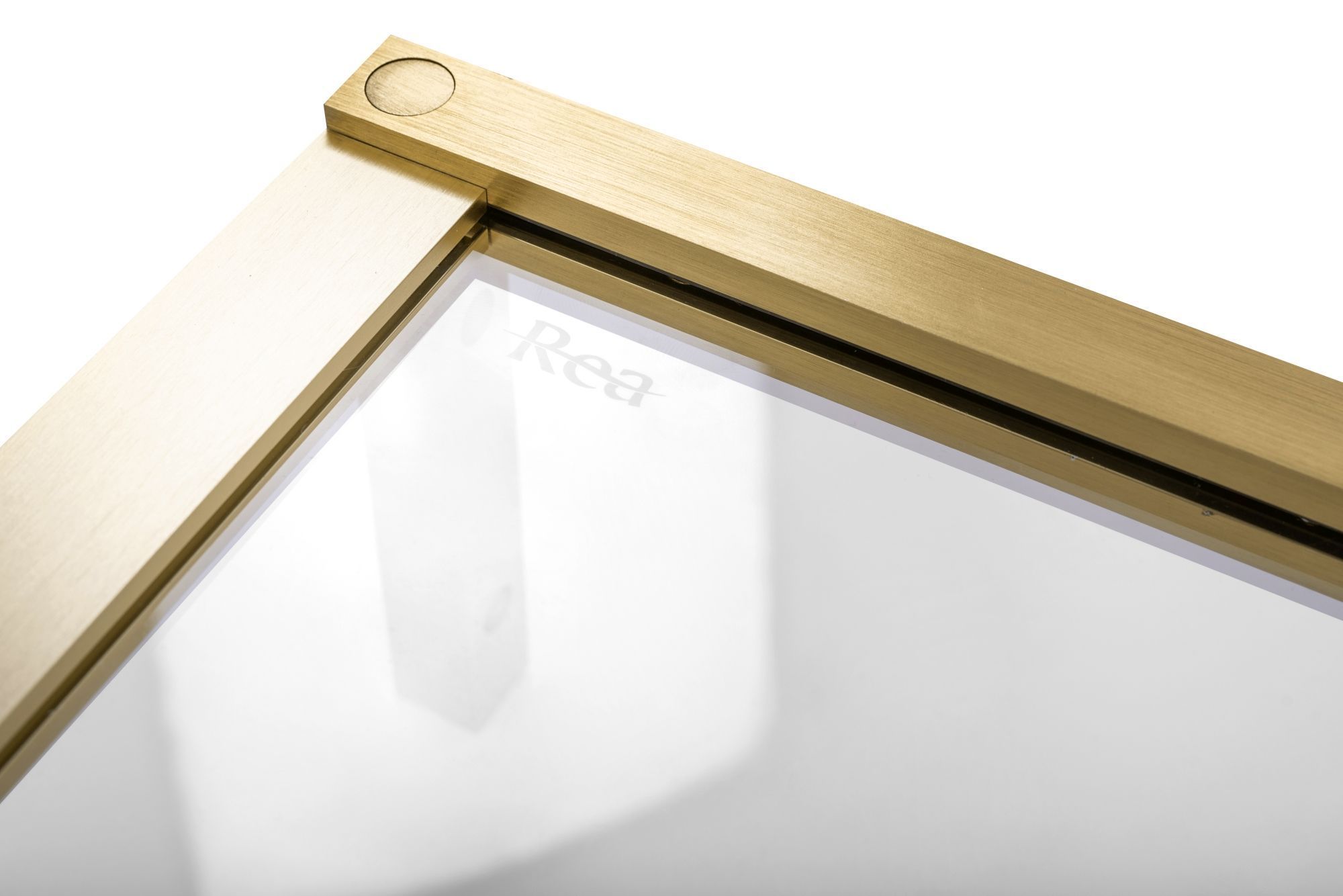 Shower doors Rea Hugo 90 Gold Brush + profil