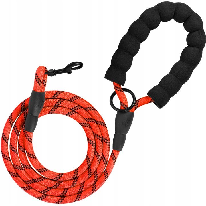 Leash and Collar PJ-035 red