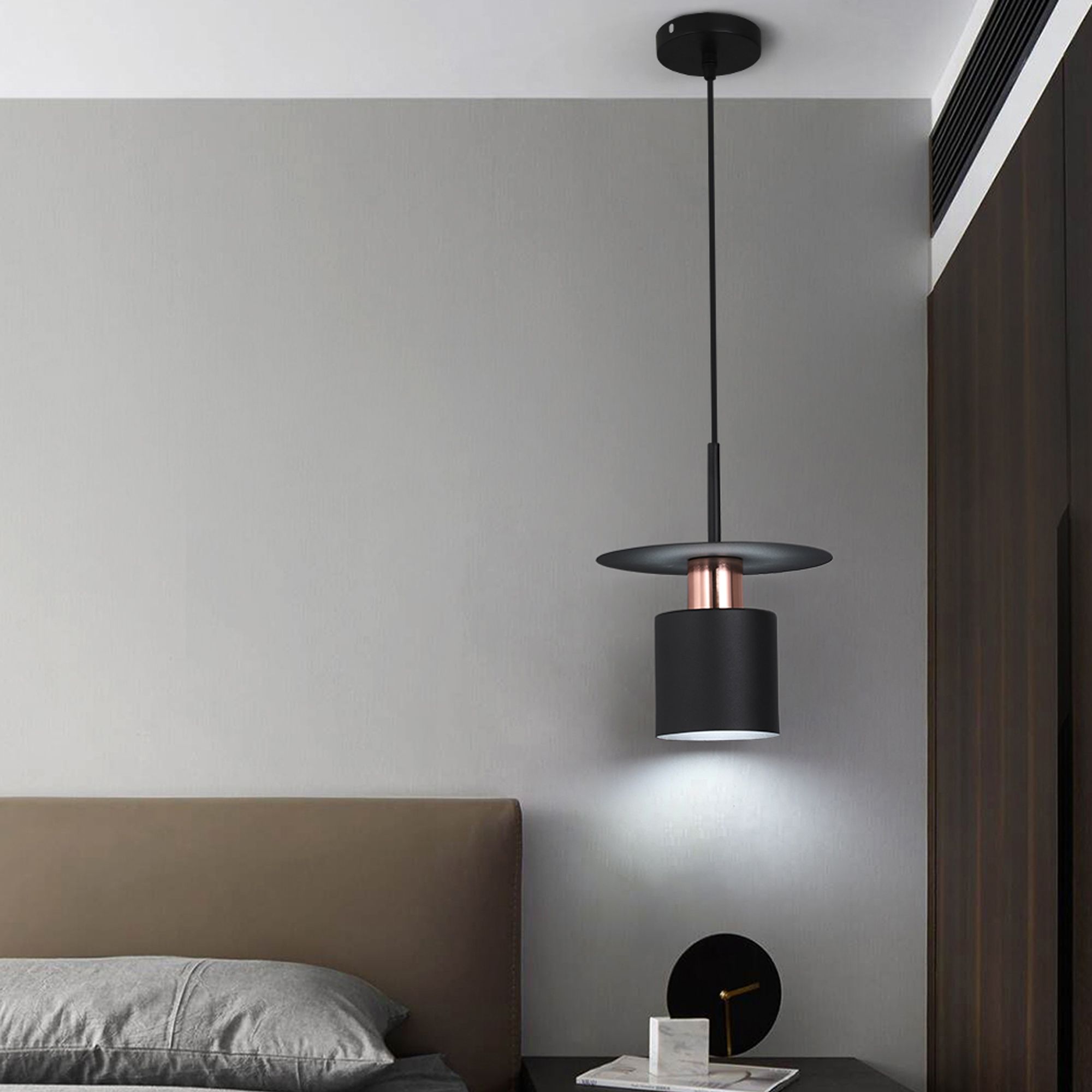 Lamp APP1145-1CP Black Rose Gold