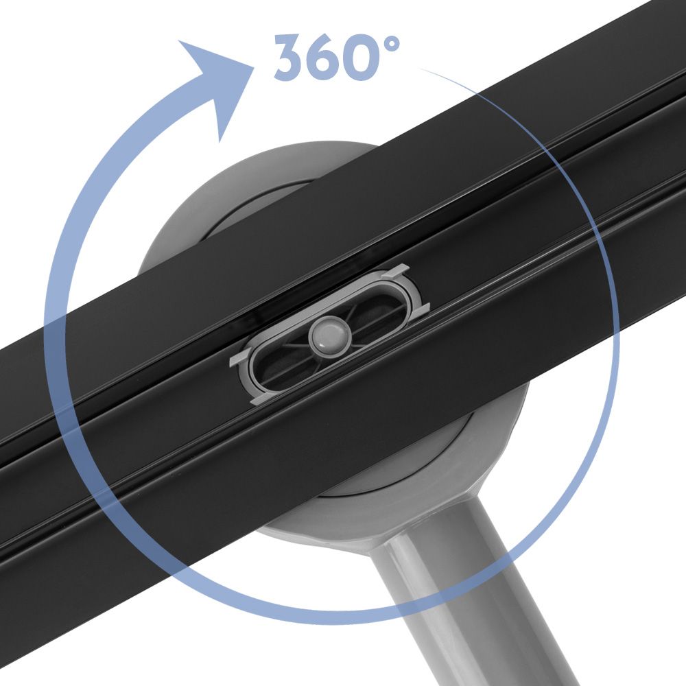 Lineáris lefolyó Neox Slim pro black 60
