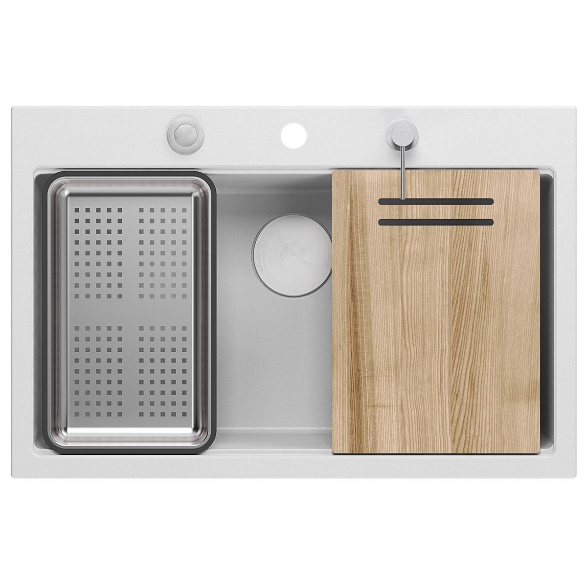 granito kriauklė MARC 110 WORKSTATION White