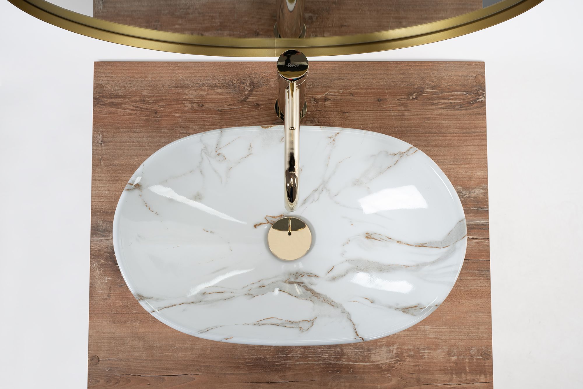 Lavabo sobre encimera REA Royal Mini Aiax Shiny