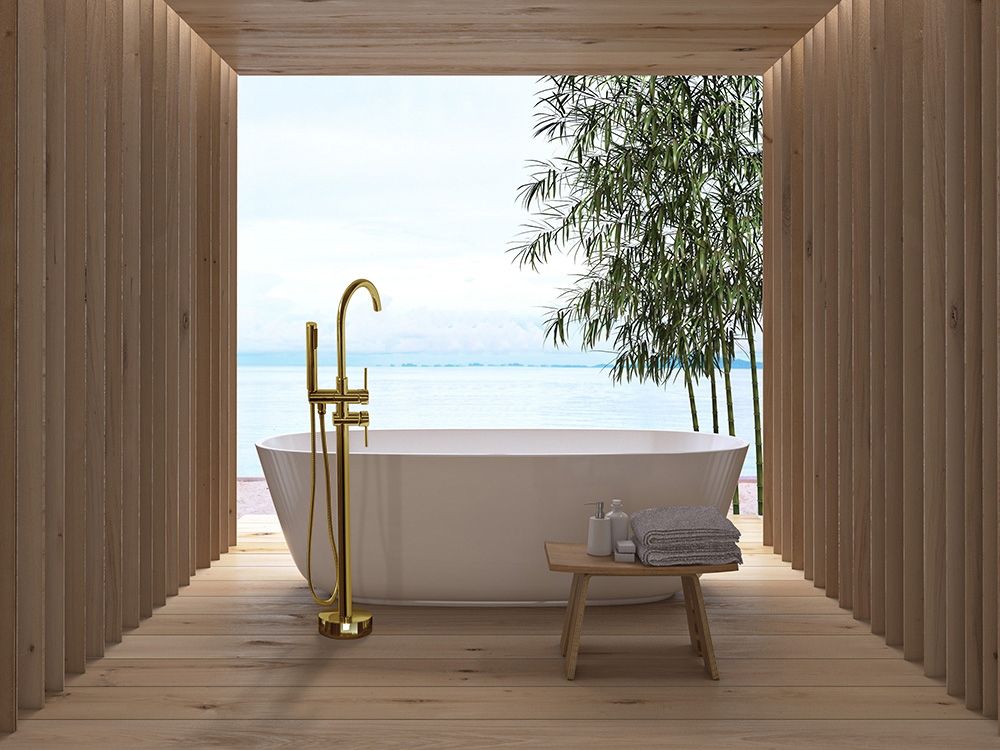 Bath faucet Rea Lungo Ortis Gold