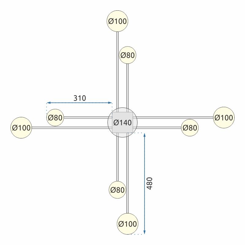 ELEGANCKA LAMPA SUFITOWA APP210-3CPR KRYSZTAŁ SREBRNA