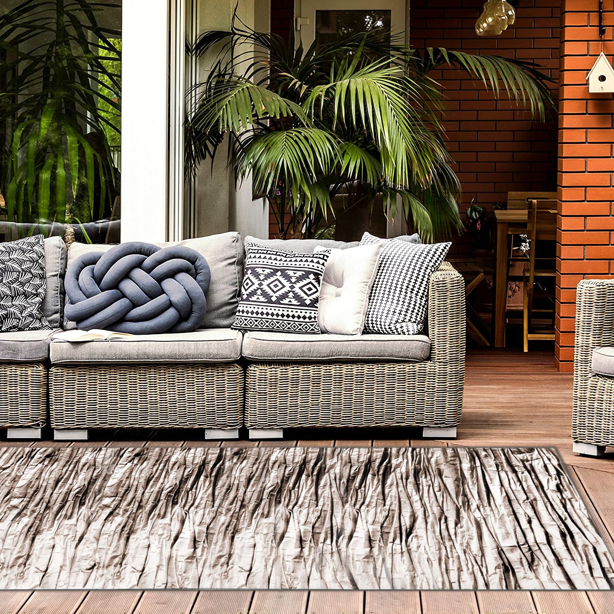 Plush carpet Nature 4D Beige Rock