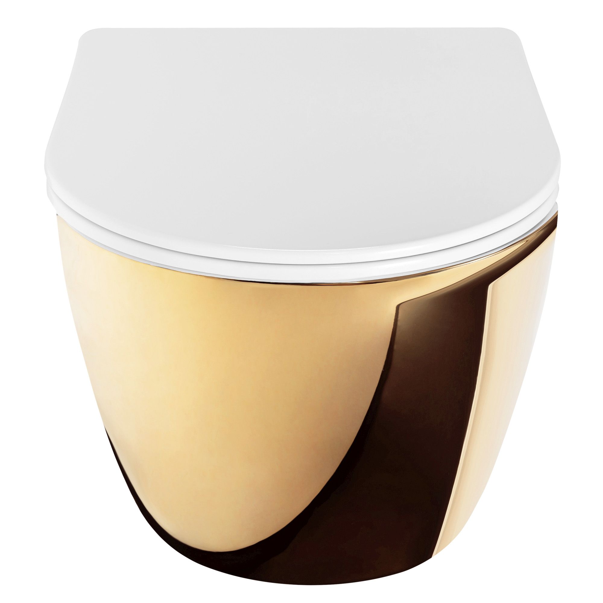 Toilet bowl Rea Carlo Mini Tornado NFQ GOLD WHITE