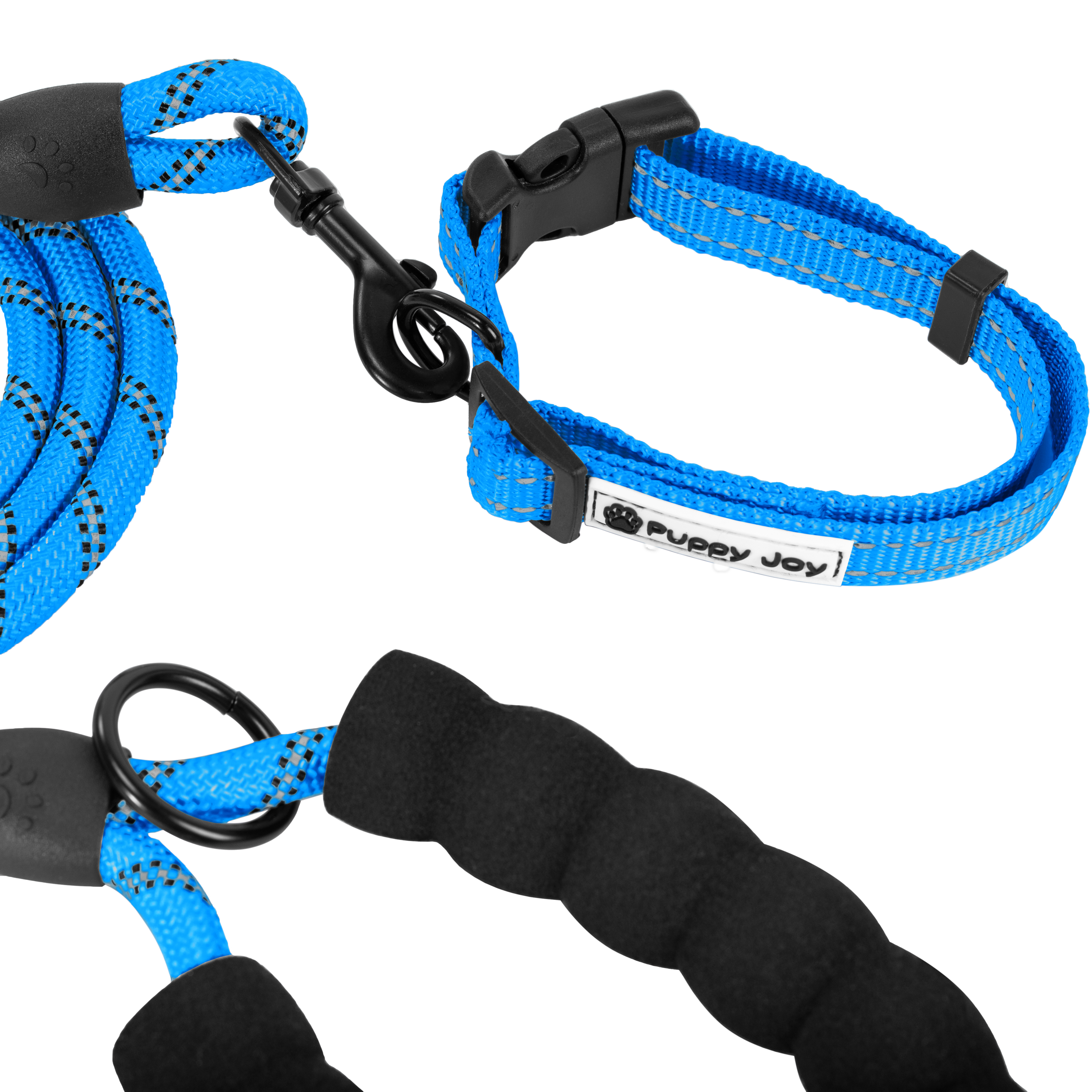 Leash and Collar PJ-037 Blue