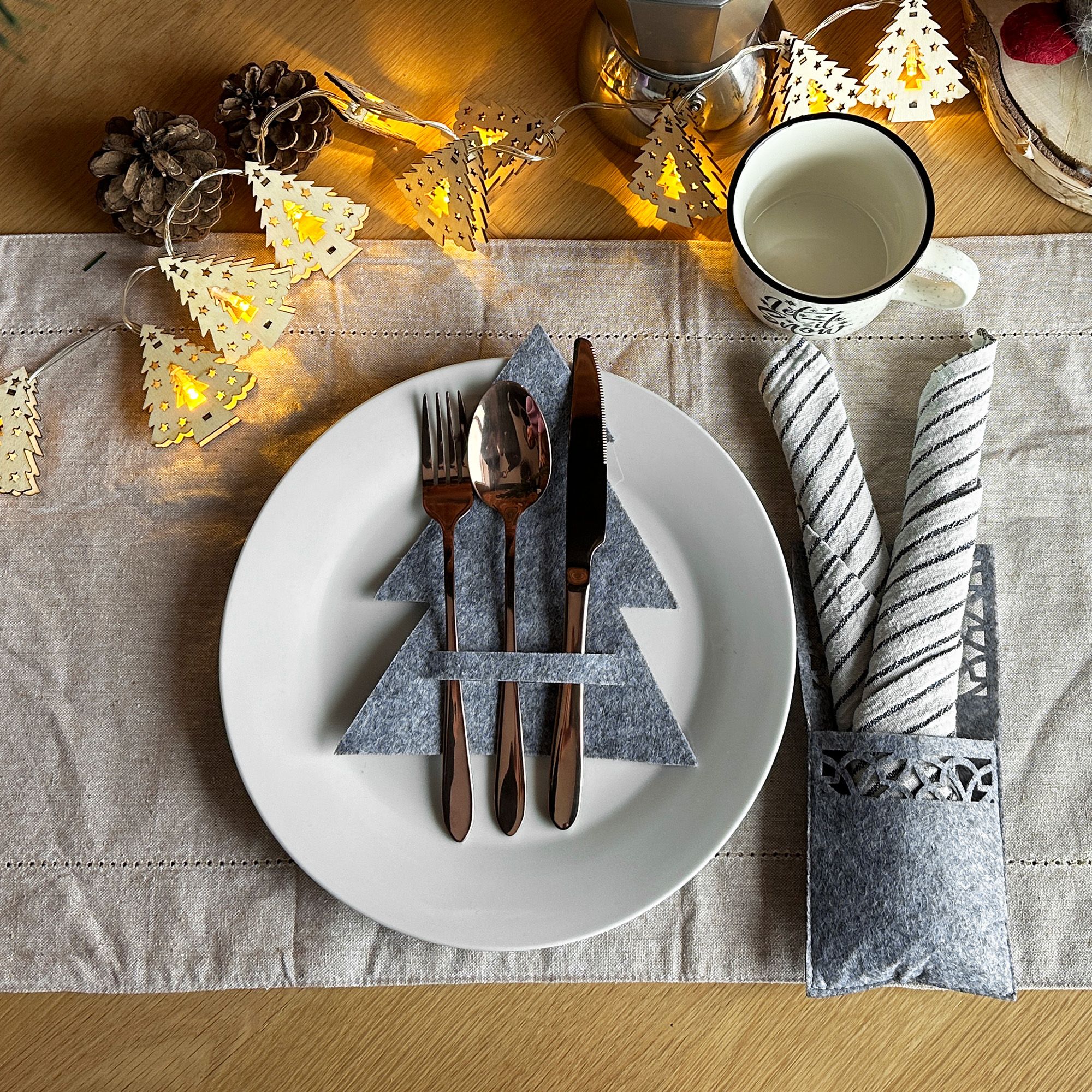 Christmas decorations Silver Frost 42 pcs