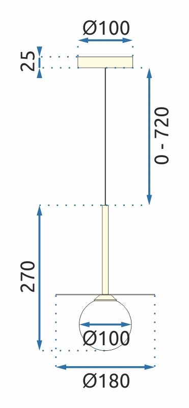 Ceiling lamp APP939-1CP