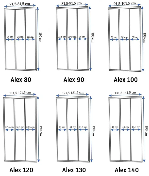 Душові двері Rea Alex 130