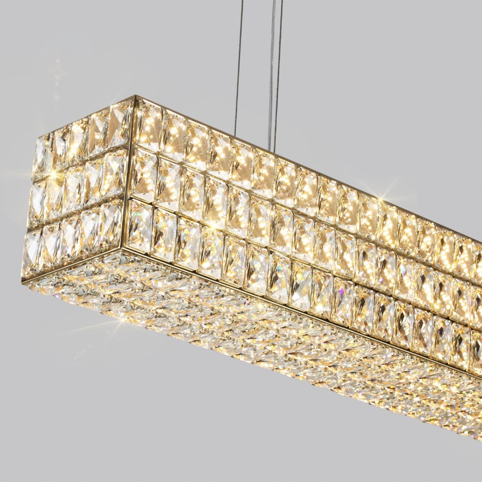 Люстра LED APP1566-CP Gold 60cm