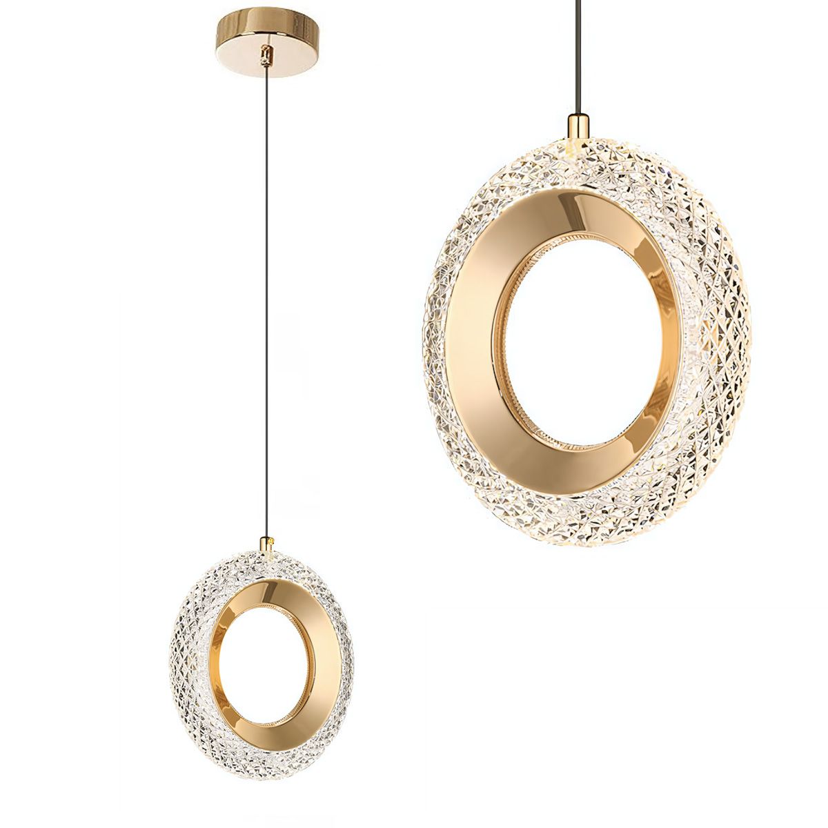 Lámpara Colgante de Cristal G119-1CP GOLD
