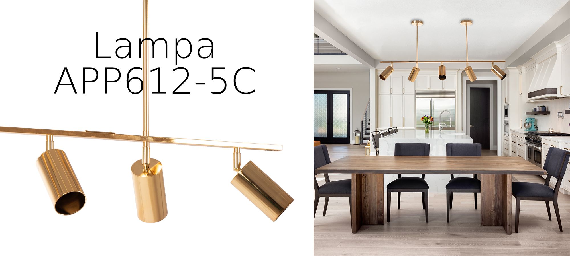 Lámpara APP612-5C Gold