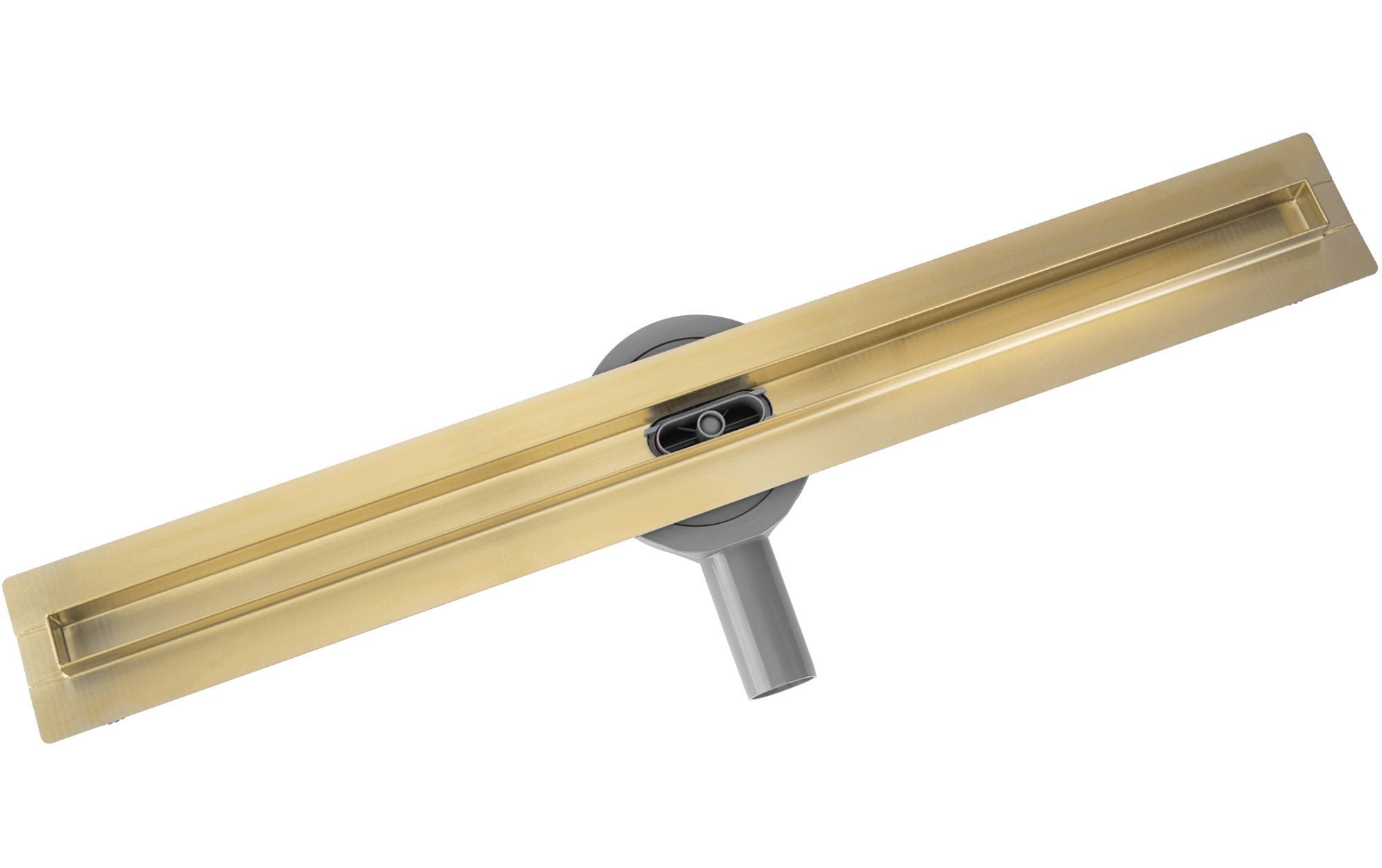 Rea Duschrinne Neox Slim Pro Gold 80 – Edelstahl Duschablauf Mit Siphon, 80 Cm Länge