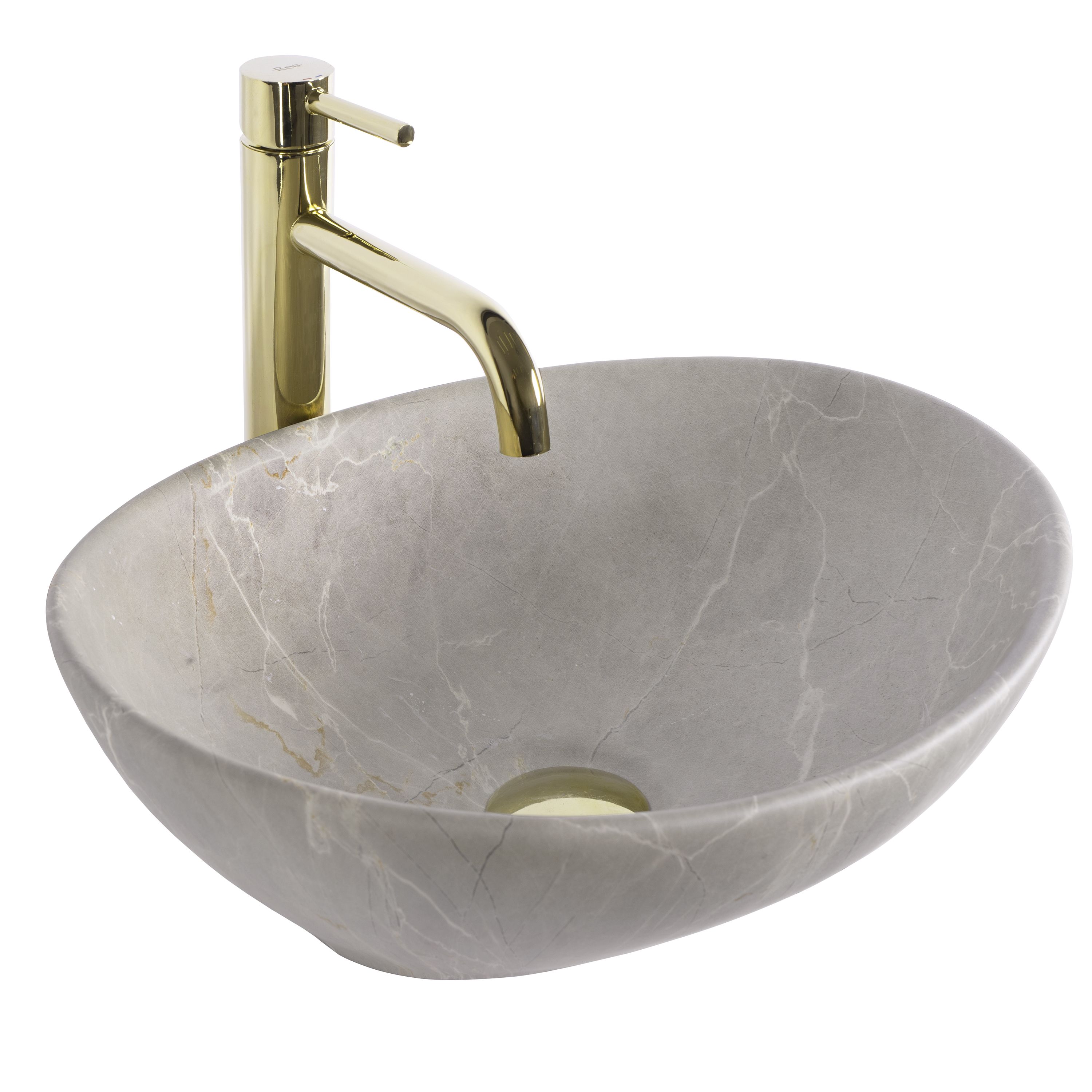 Aufsatzwaschbecken Rea Sofia Beige Matt