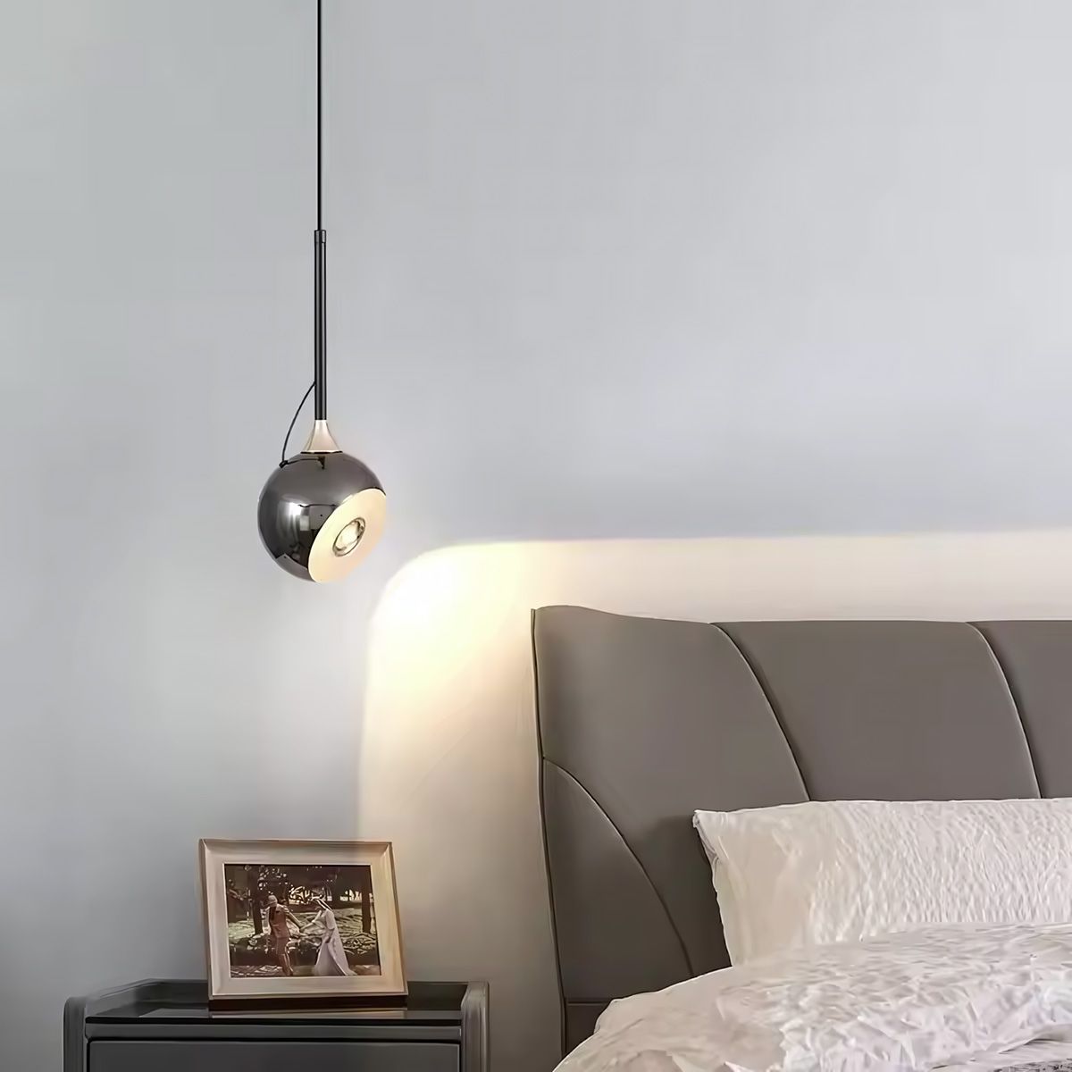 Lámpara LED G087-1CP BLACK CHROME