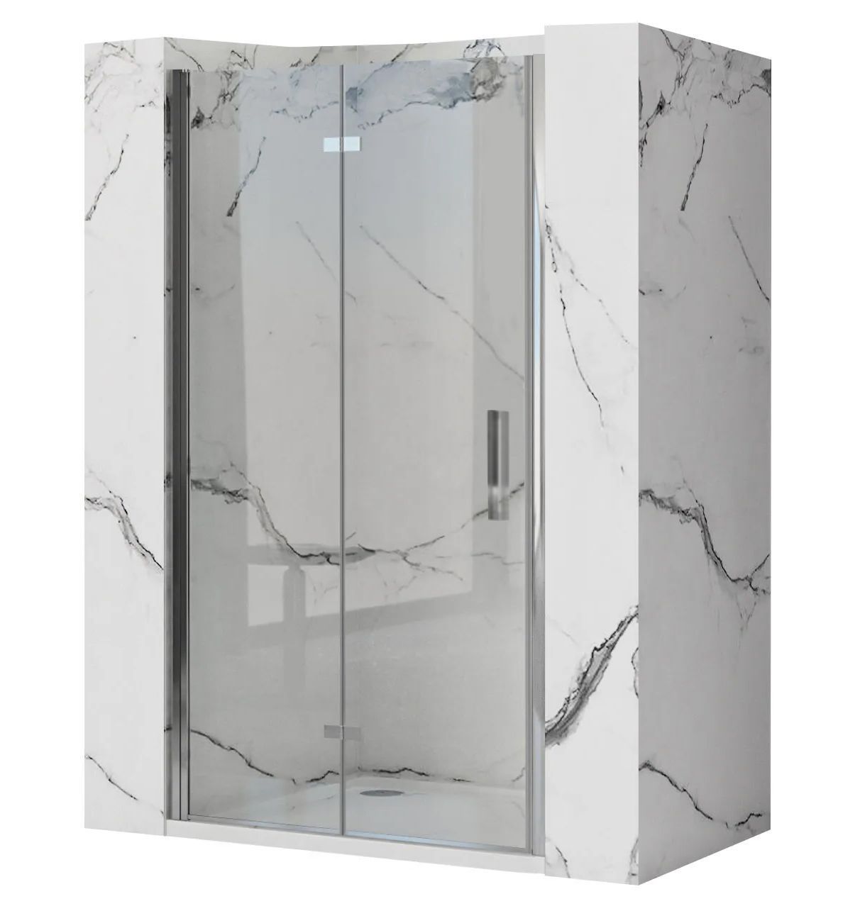 Πόρτες ντουζιέρας Rea Molier Chrome 80