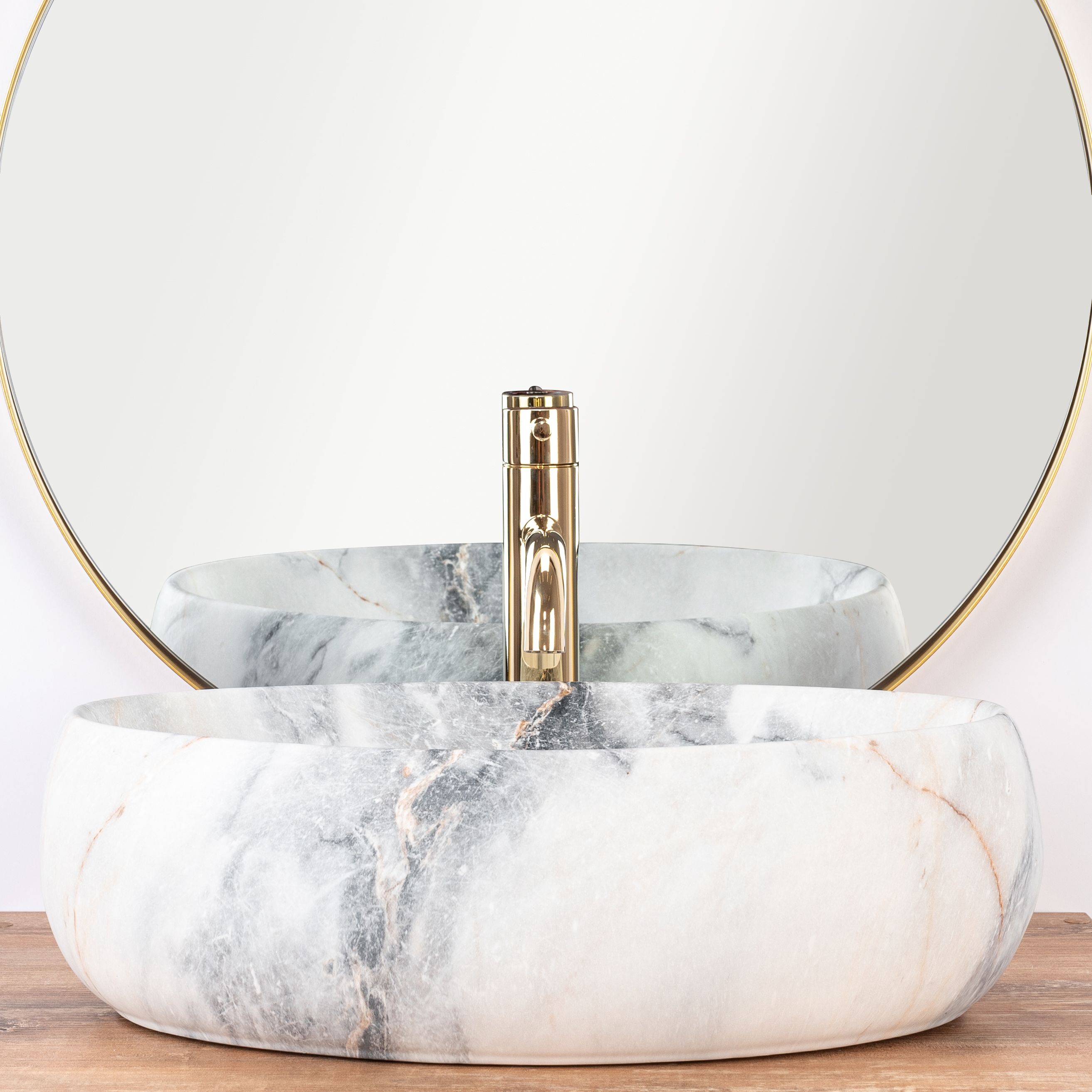 Lavabo sobre encimera Rea Linda Granit Mat