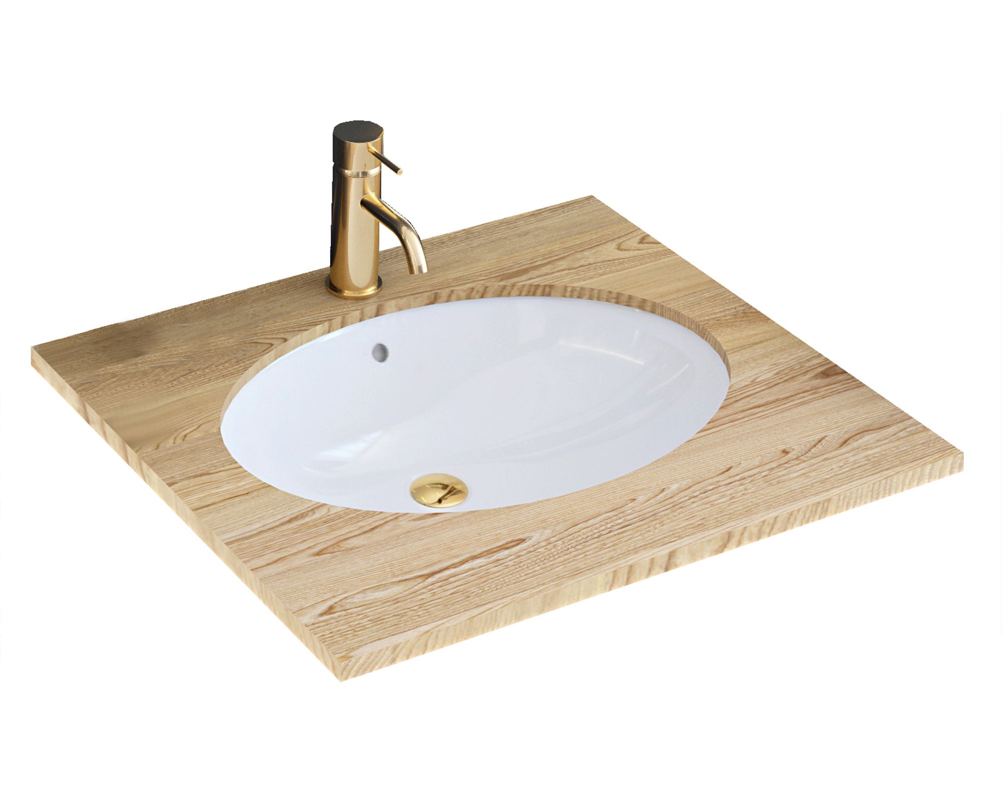 Inset washbasin Rea Nel White