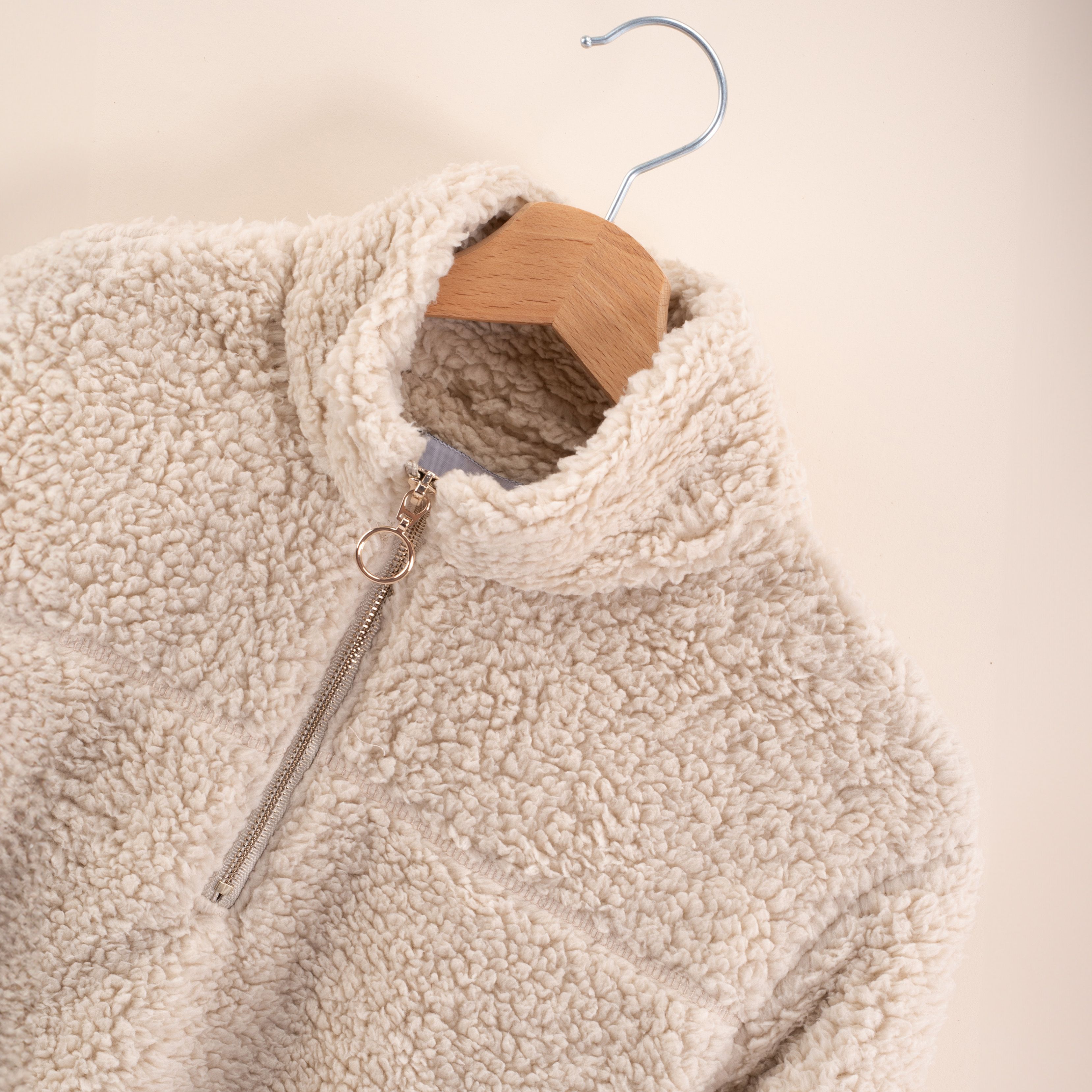 Women's sweatshirt Sherpa Beige l