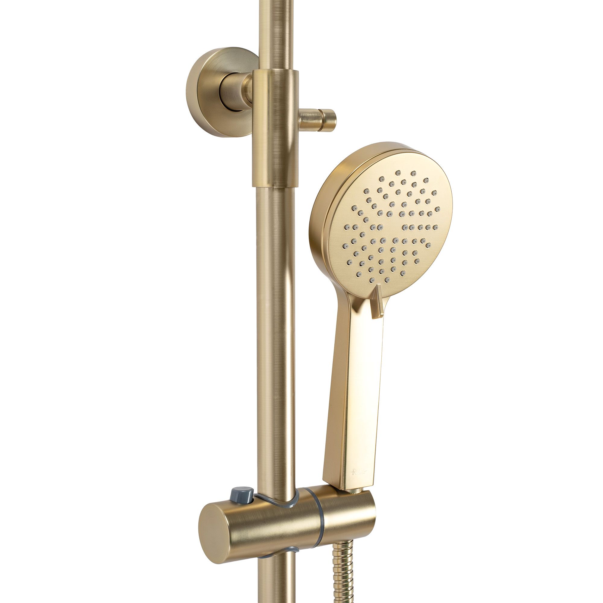 Duschgarnitur mit Thermostat Rea PAROT BRUSHED GOLD