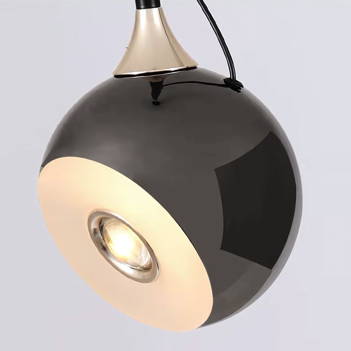Lámpara LED G087-1CP BLACK CHROME