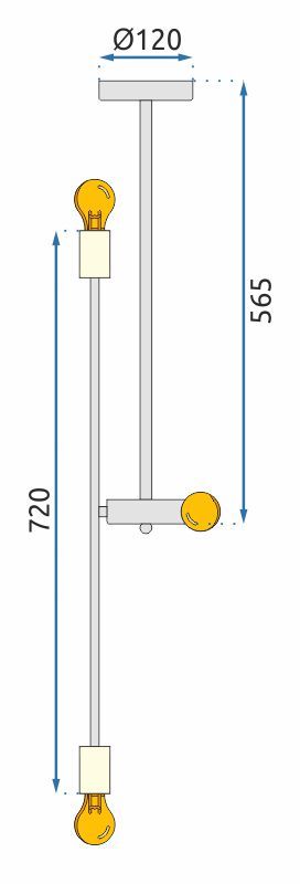 Mennyezeti Lámpa APP1114-6CP
