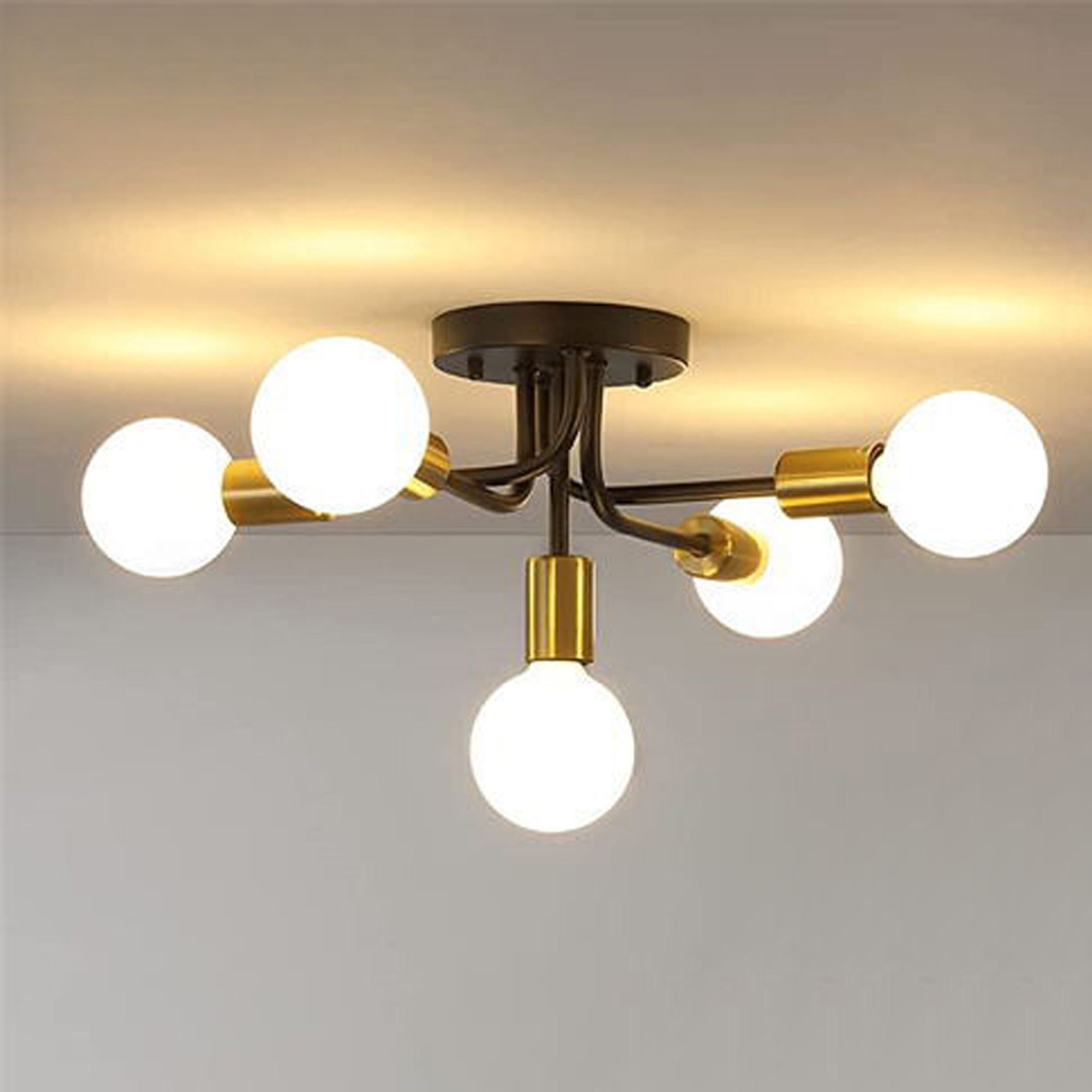 Люстра APP1118-5C Black Gold