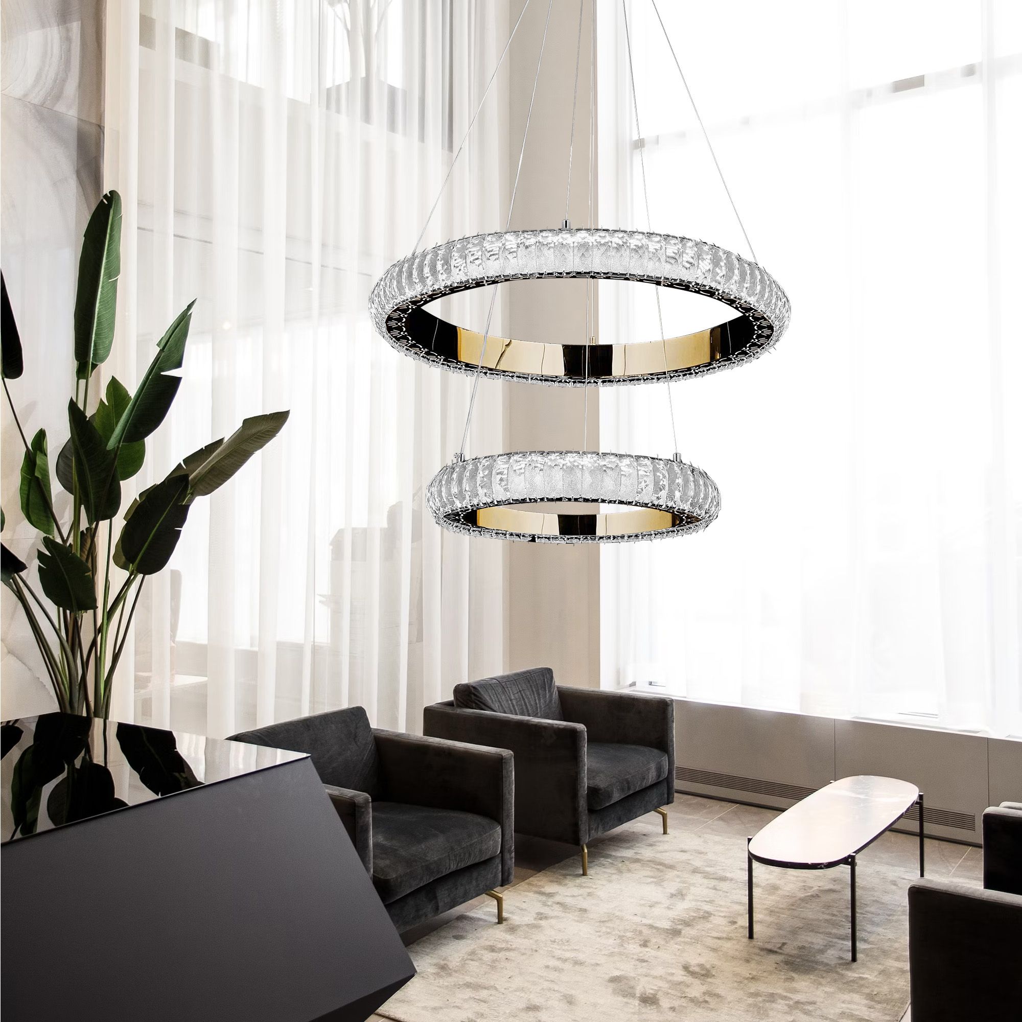 Lámpara LED G043-2CP GOLD