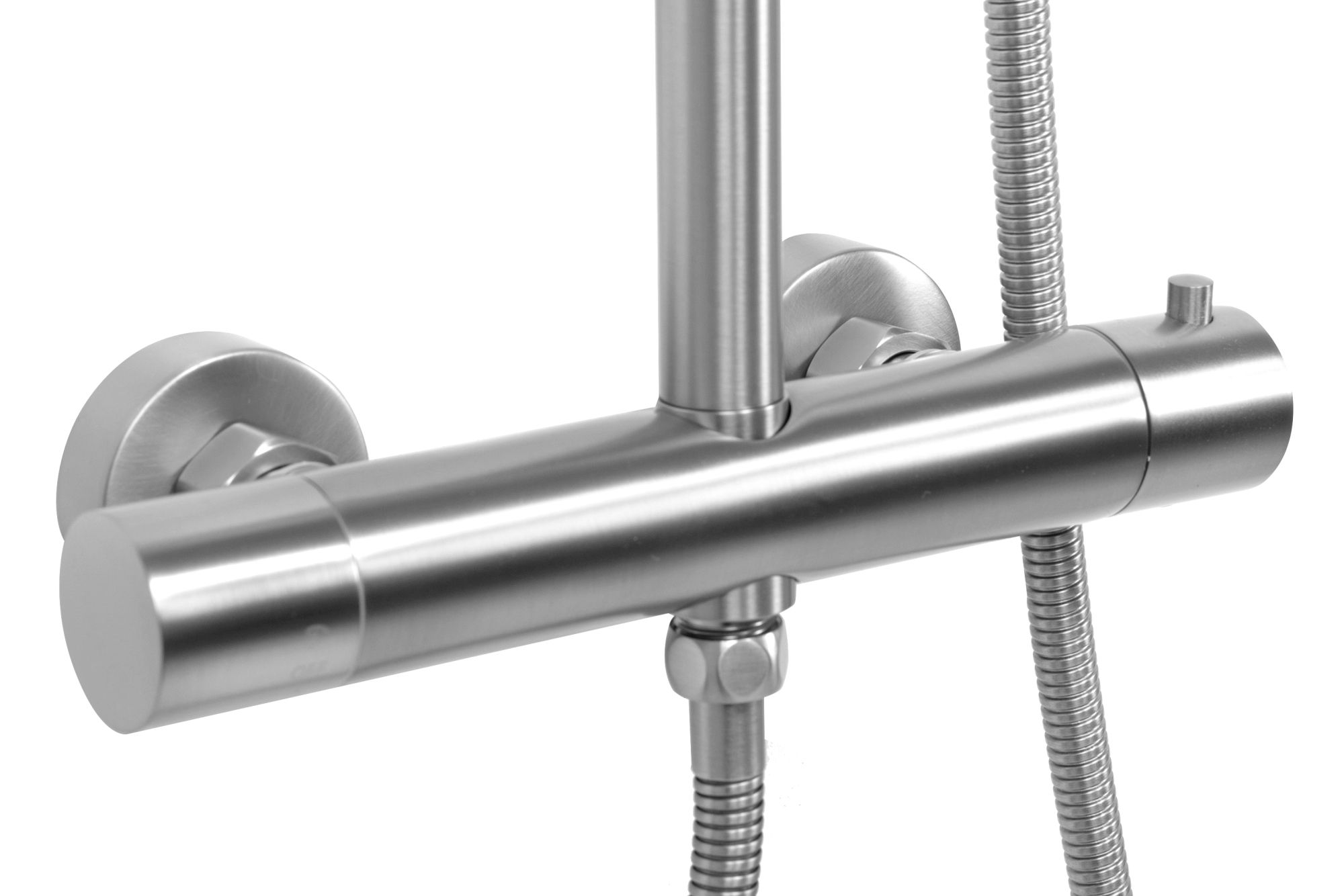 Shower set with thermostatic mixer REA VINCENT NICKEL BRUSH INOX