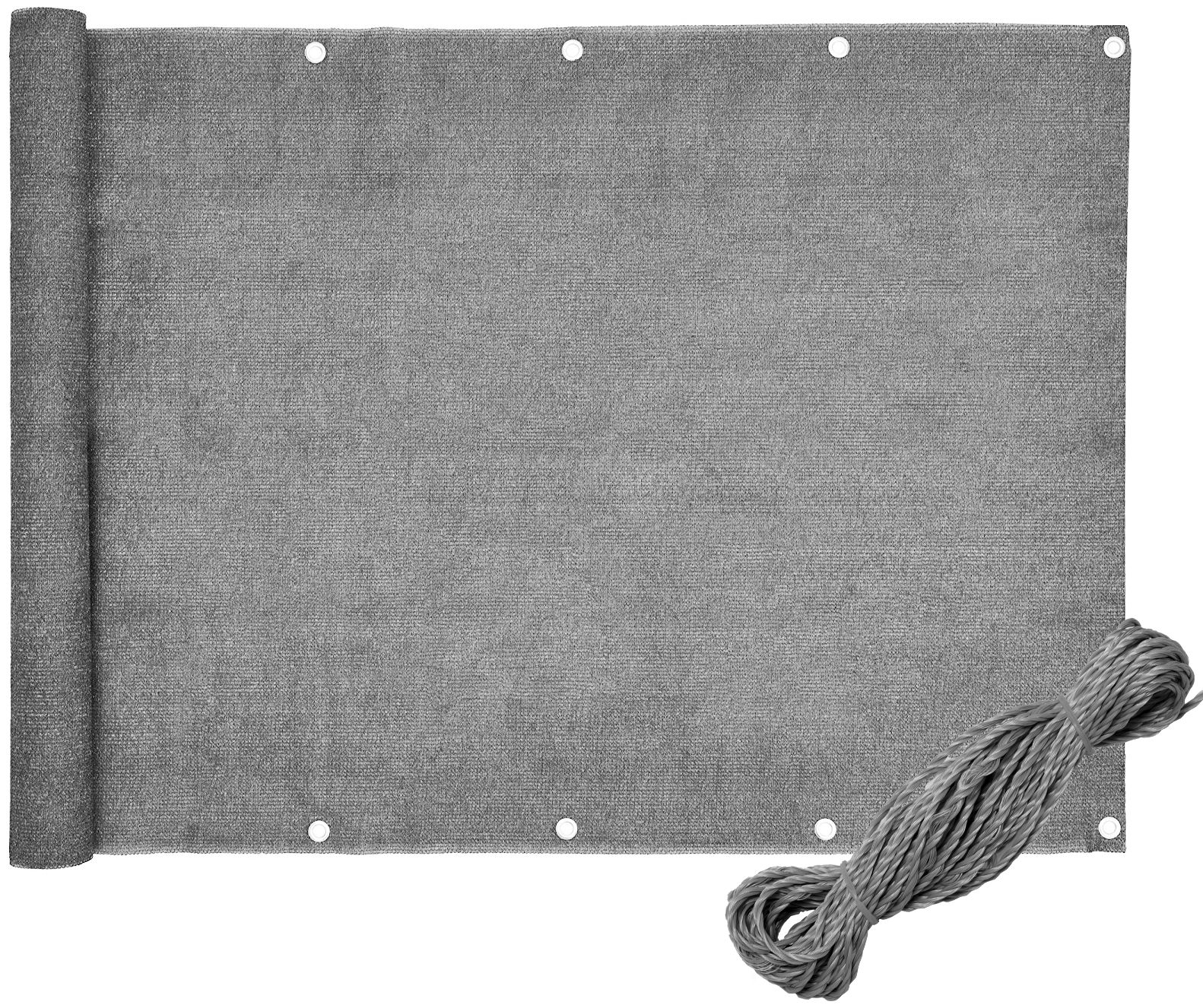 Balcony windscreen GREY 1x5M PE