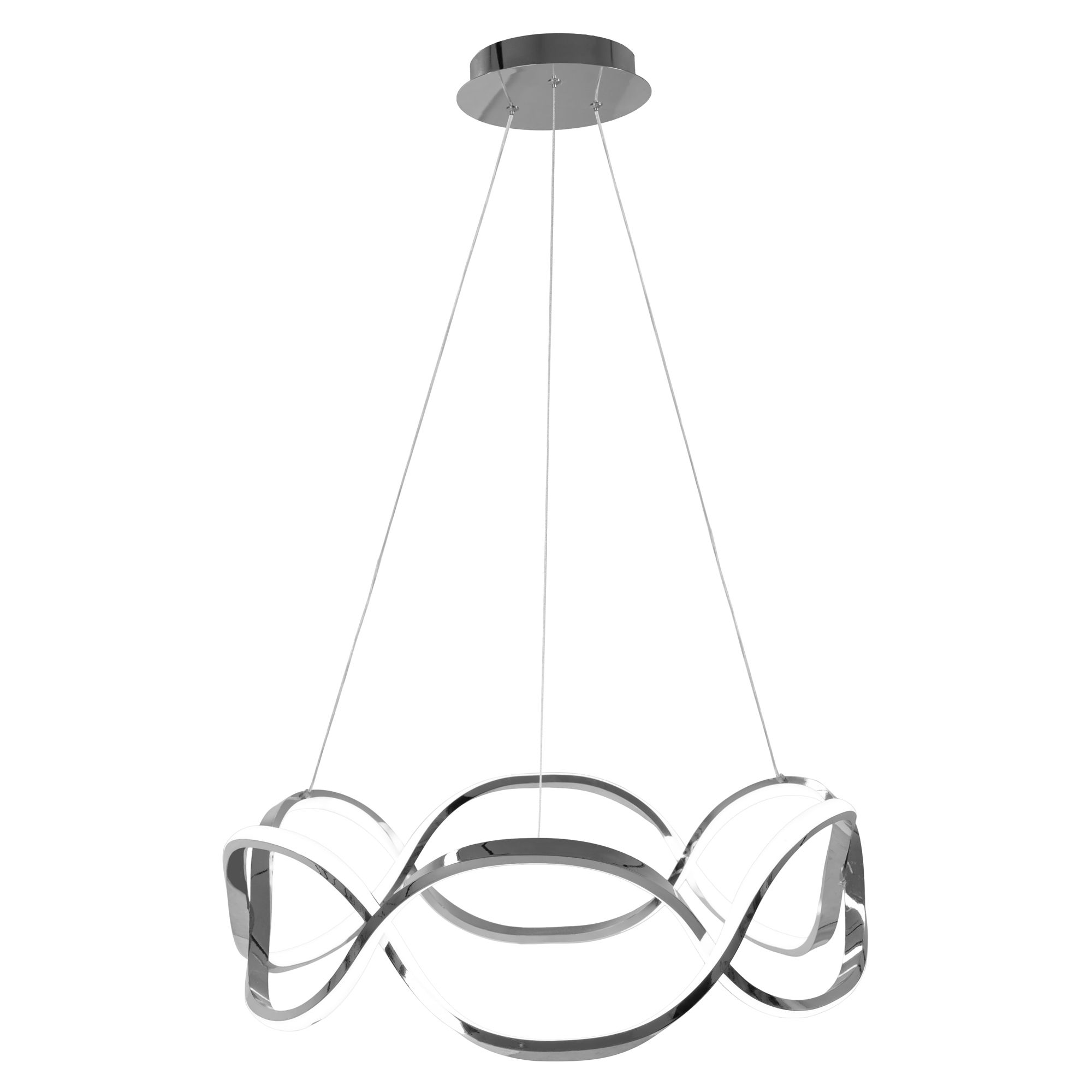 Lámpara LED APP801-CP Twist Chrome + remoto control