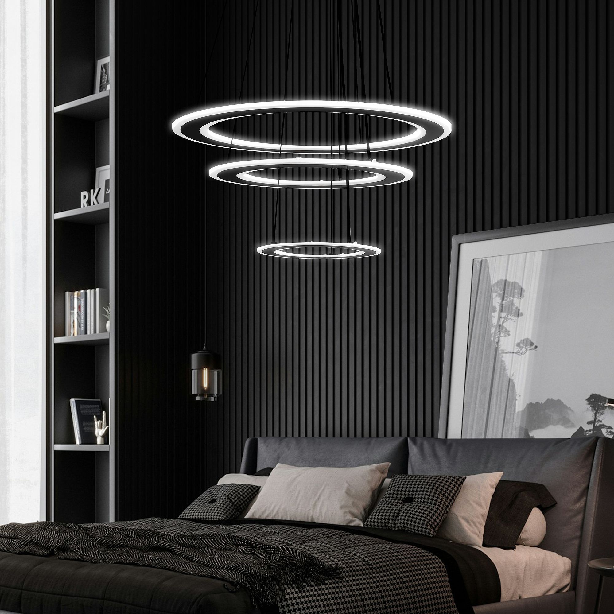 Люстра LED G040-3CP Black