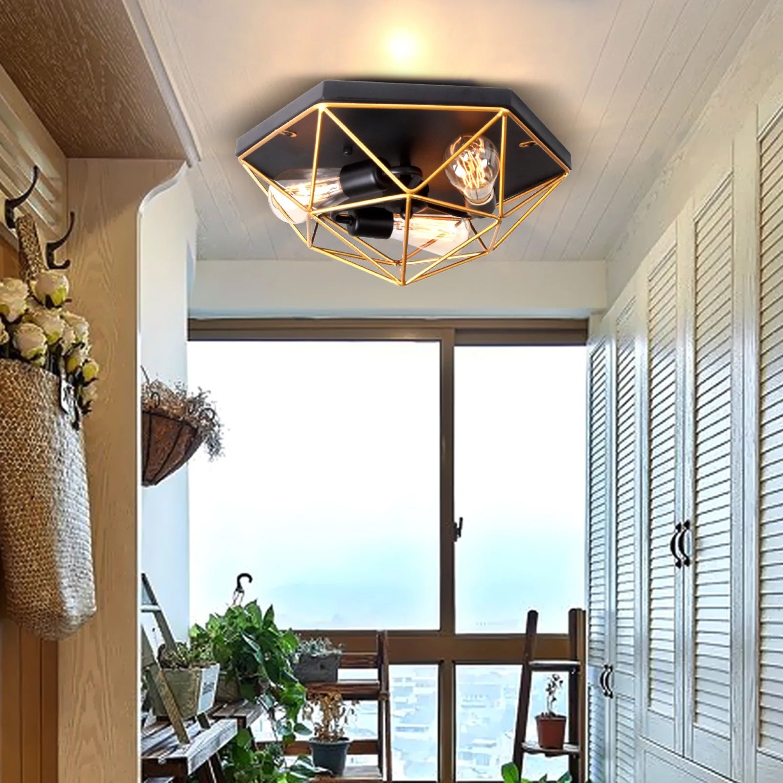 Ceiling plafond Black Gold APP1094-3C