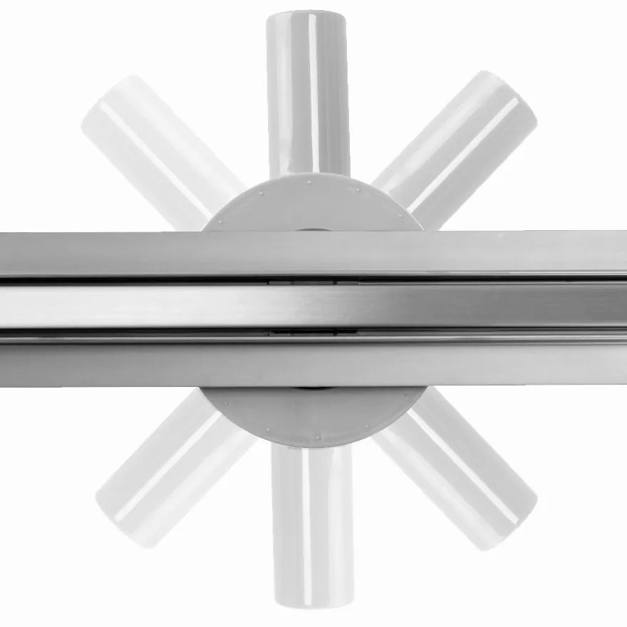 Duschrinne Rea Neo Slim Pro Nickel Brush INOX 90